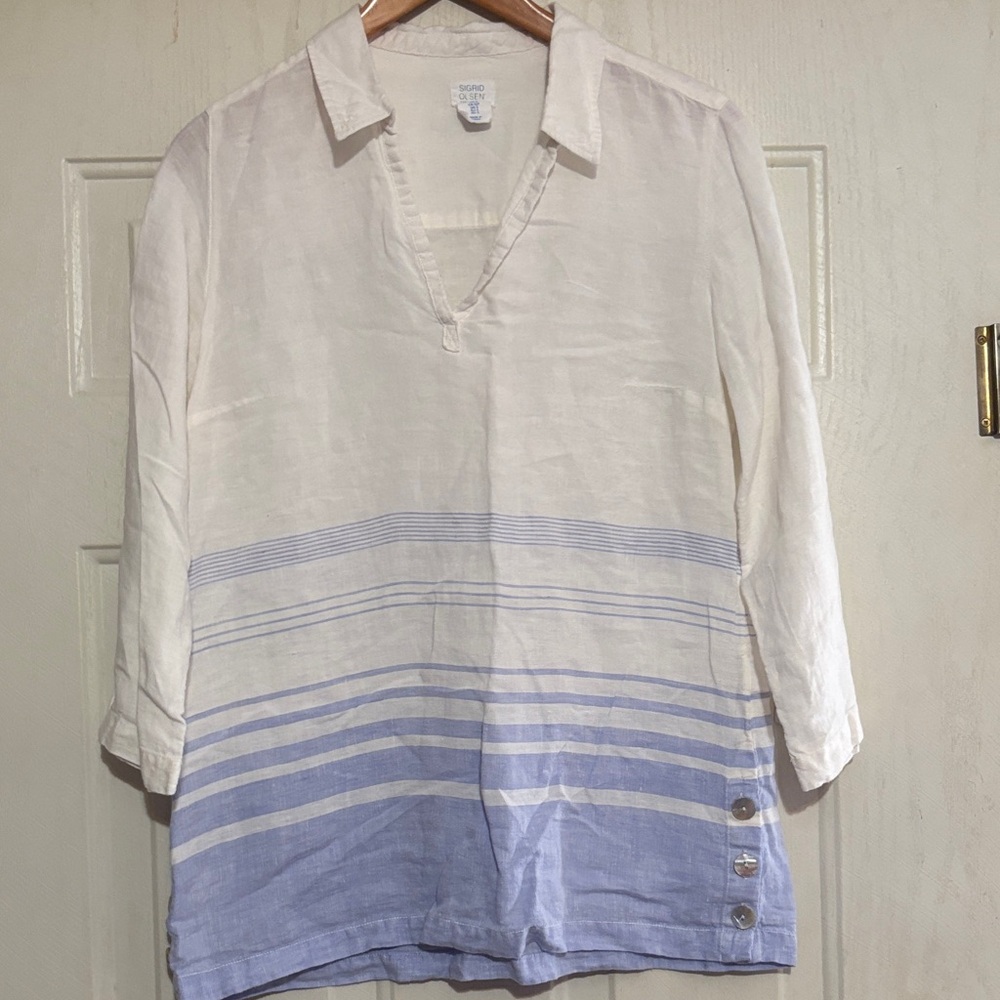 Sigrid Olsen Linen Top